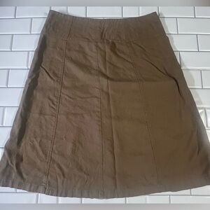 Christopher & Banks Brown A-Line Skirt
